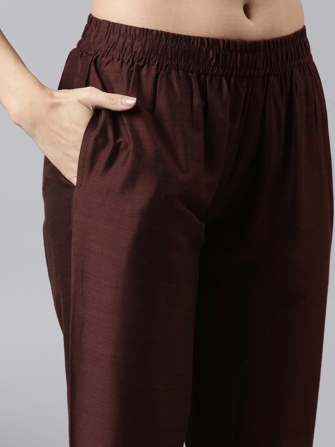 EDIRA Women Rayon Silk Kurta and Pant Set