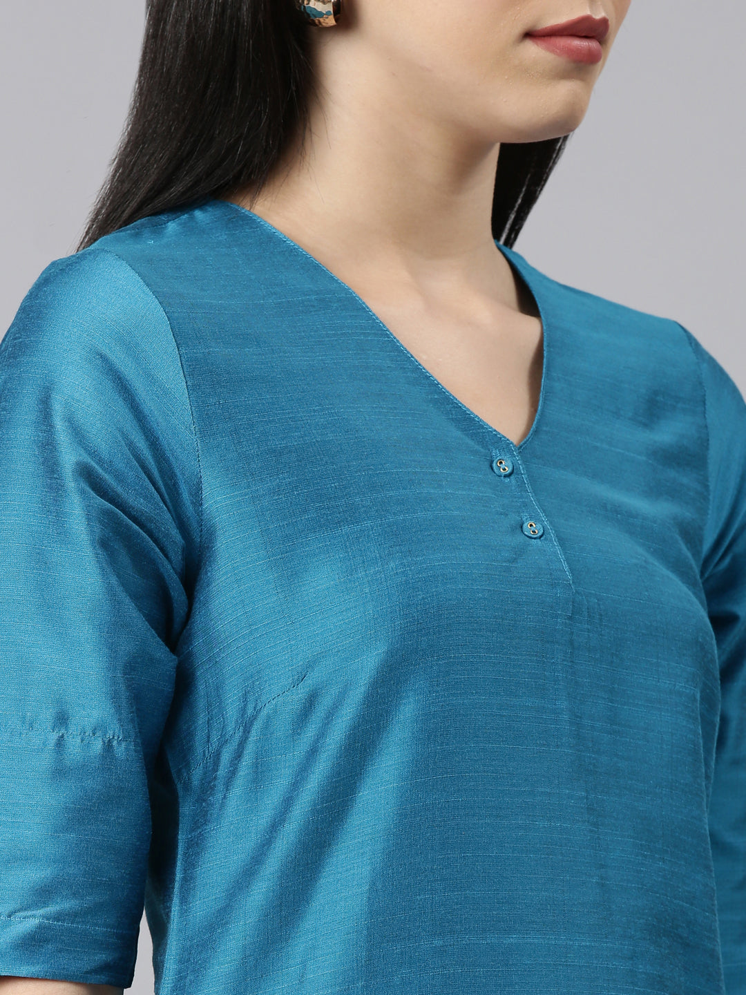 EDIRA Women Rayon Silk Kurta and Pant Set