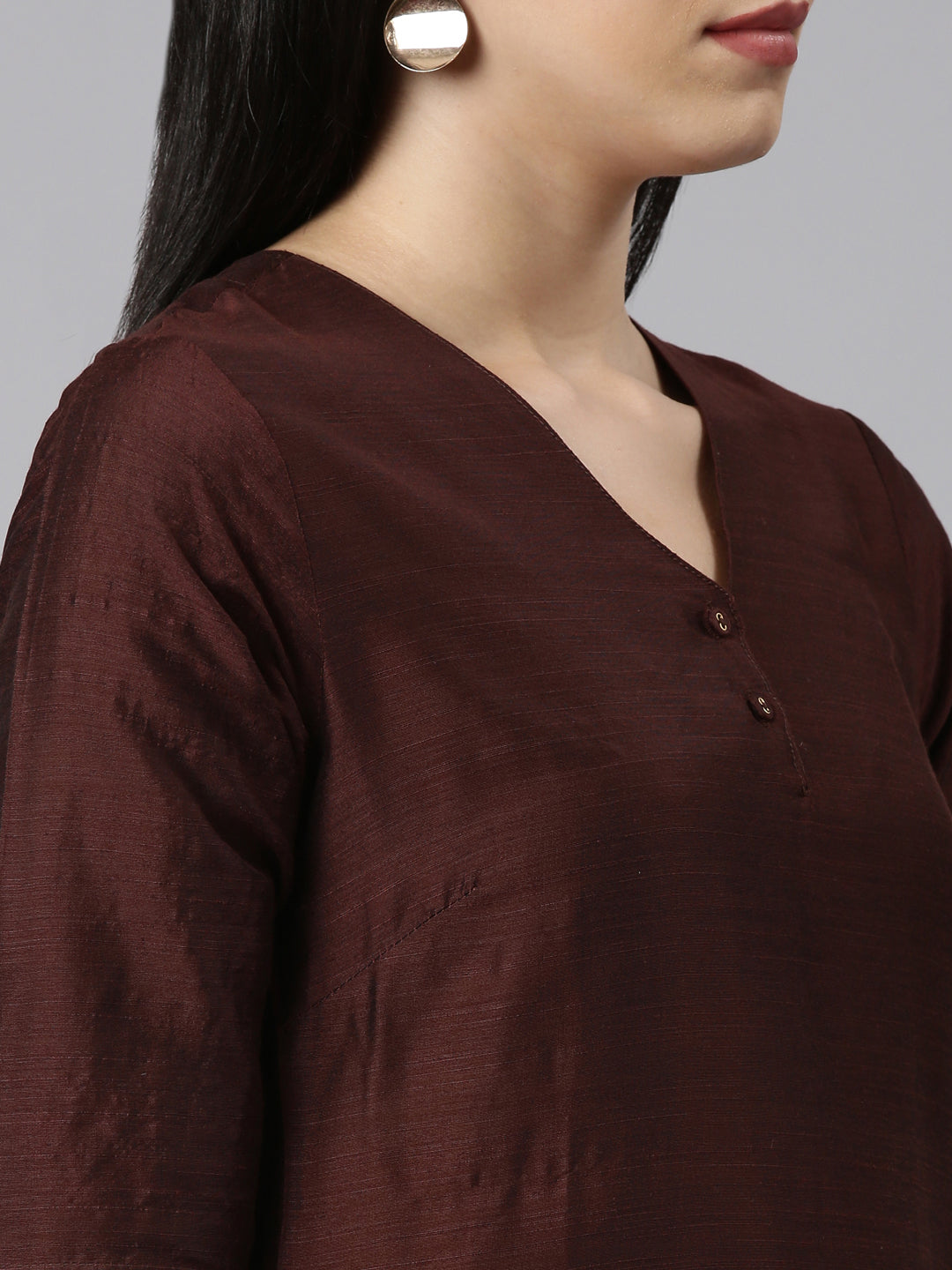 EDIRA Women Rayon Silk Kurta and Pant Set