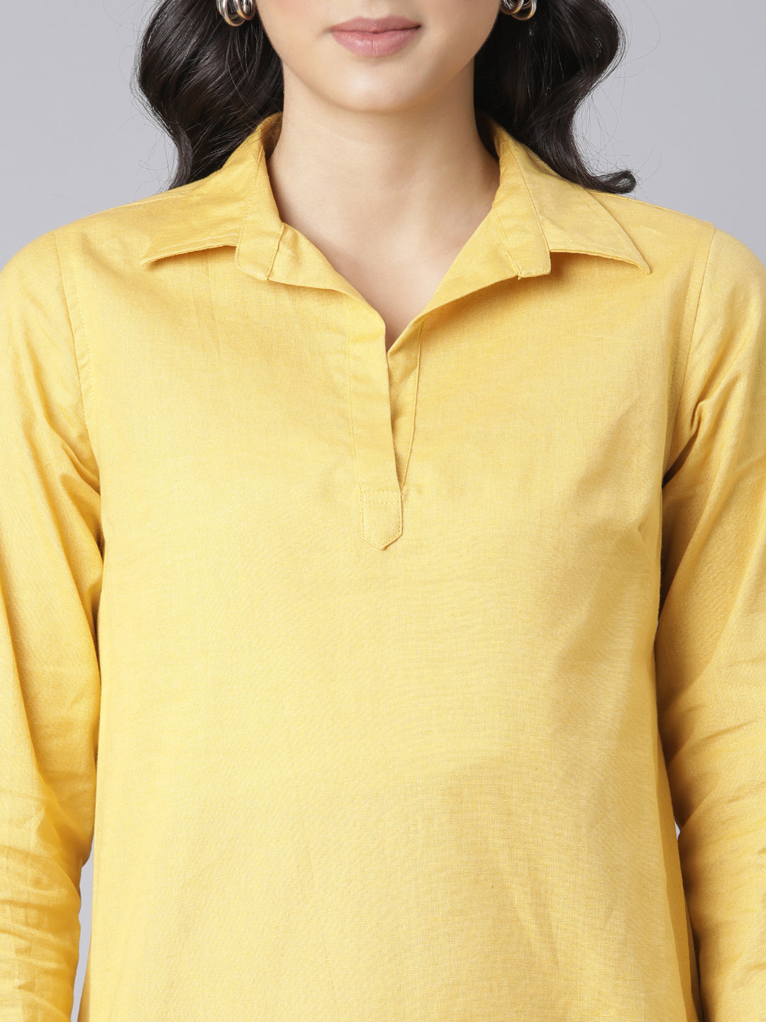 EDIRA Cotton Shirt Dress -Mimosa