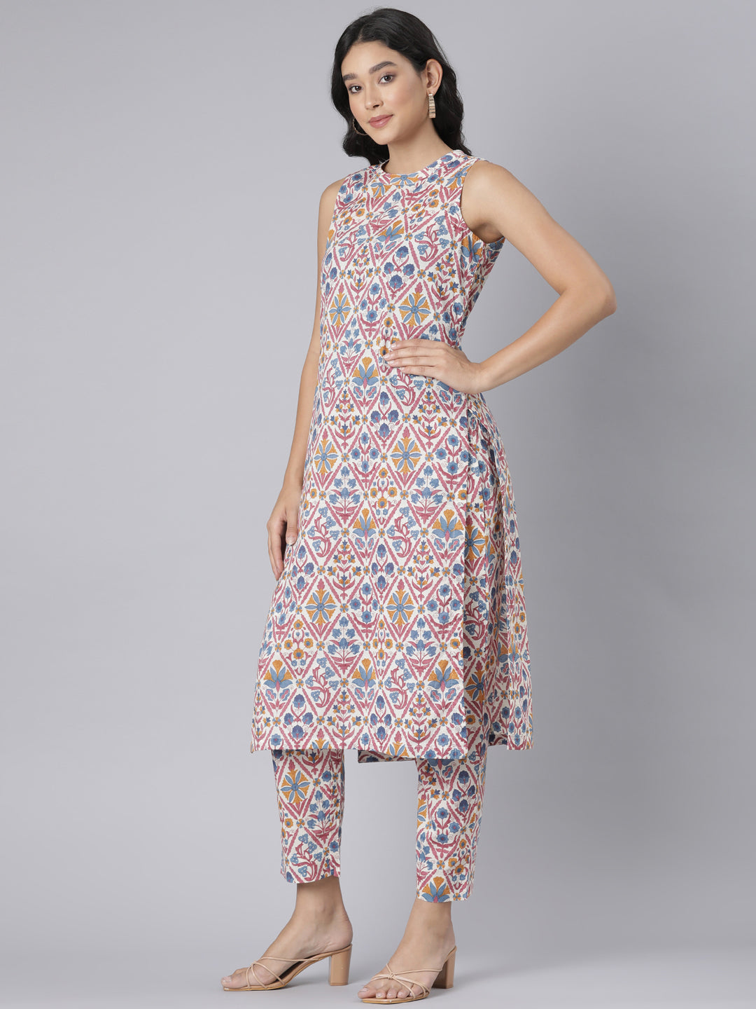 EDIRA Printed Cotton Coord Set