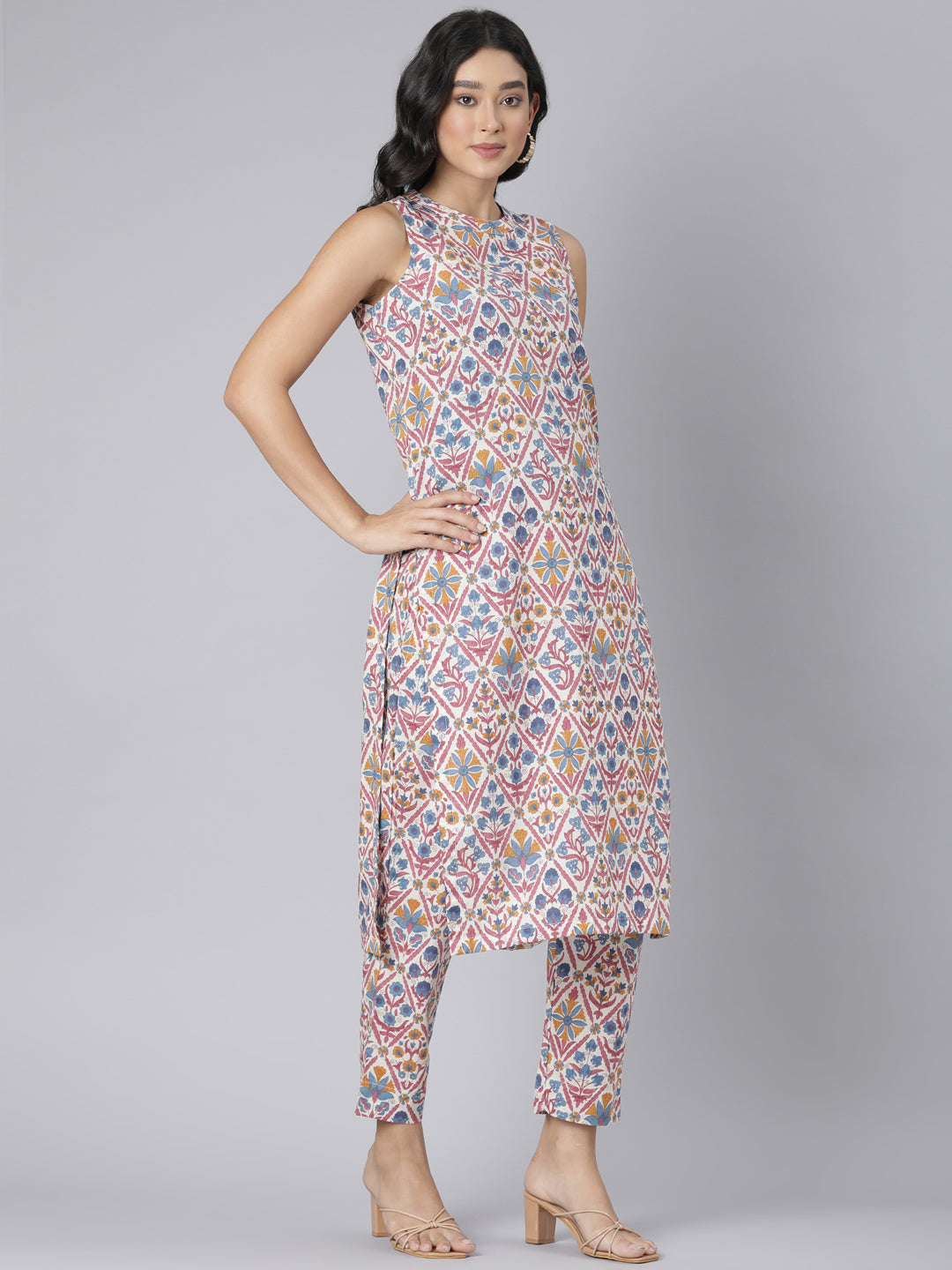 EDIRA Printed Cotton Coord Set