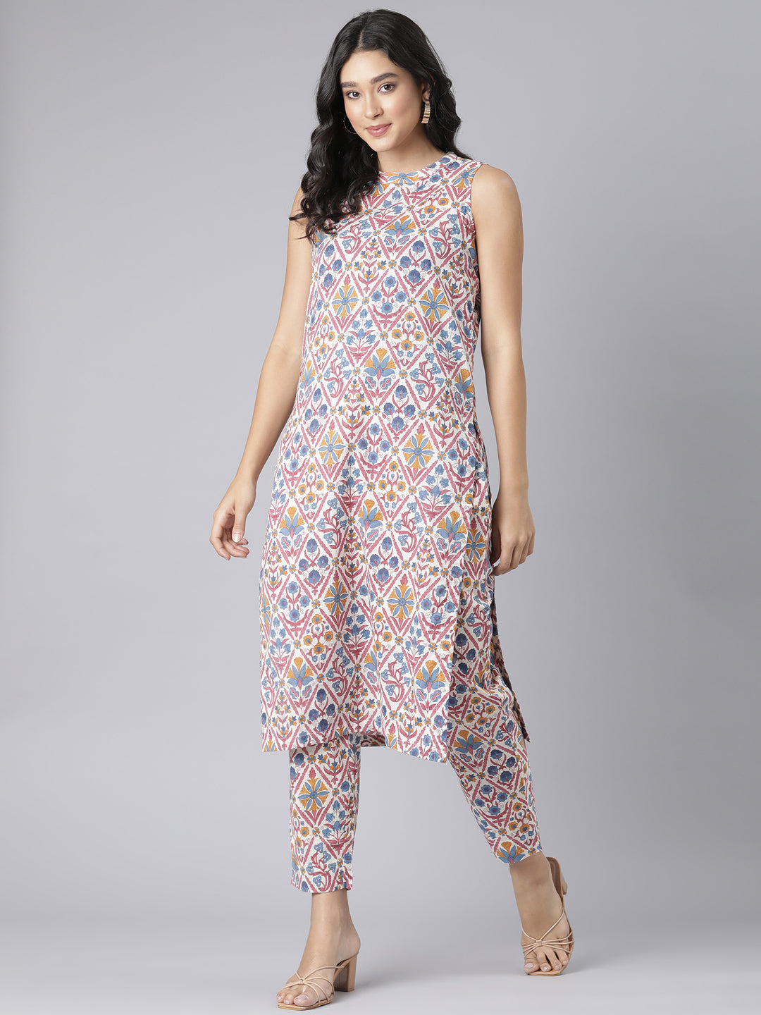 EDIRA Printed Cotton Coord Set