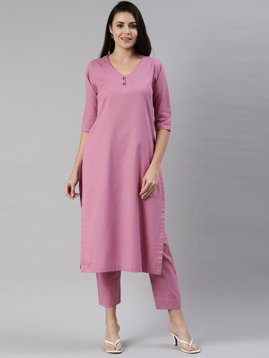 Womens Solid Kurta Sets