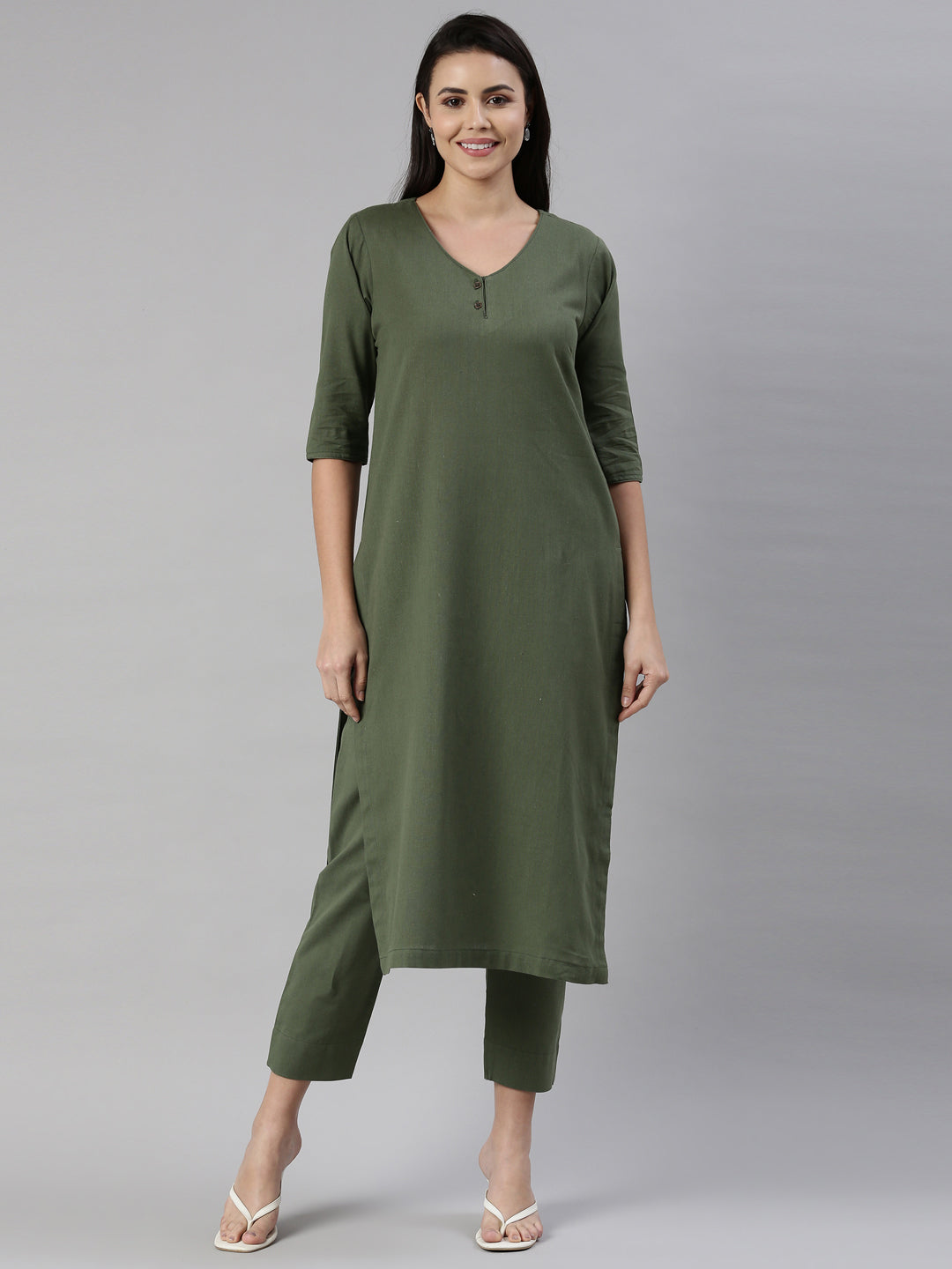 Womens Solid Kurta Sets