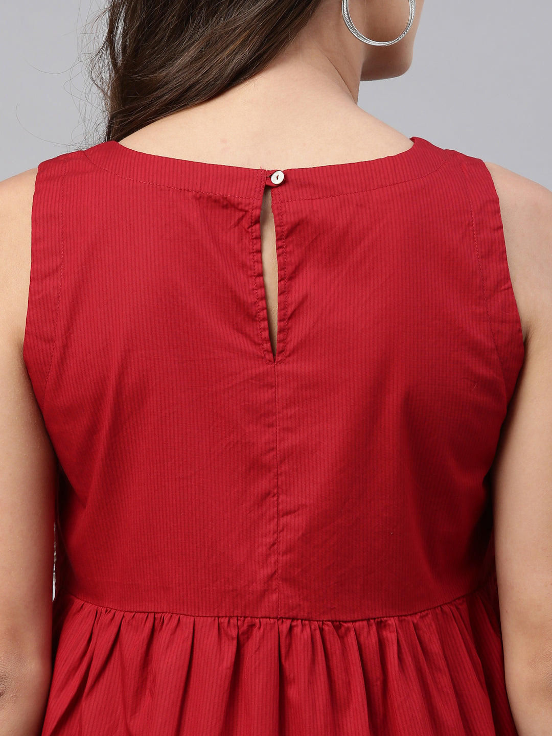 Womens Sleeveless Tiered Dress