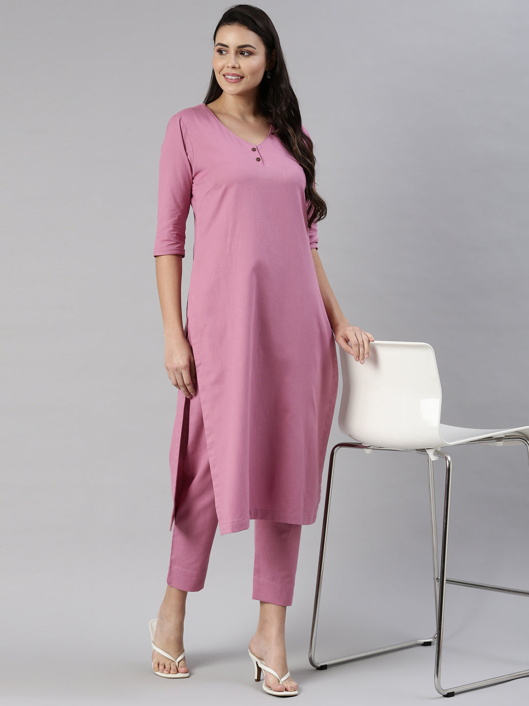 Womens Solid Kurta Sets