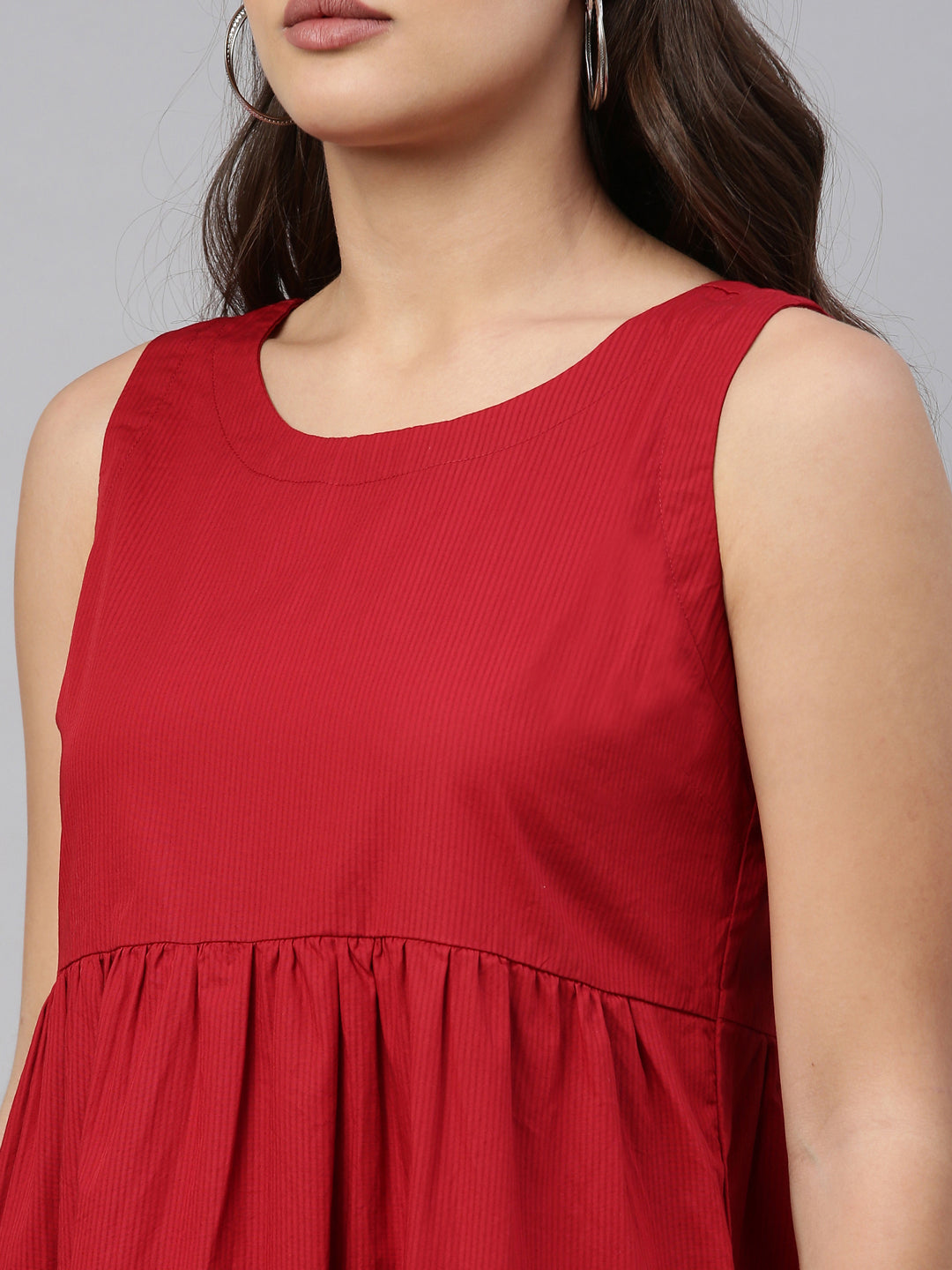 Womens Sleeveless Tiered Dress
