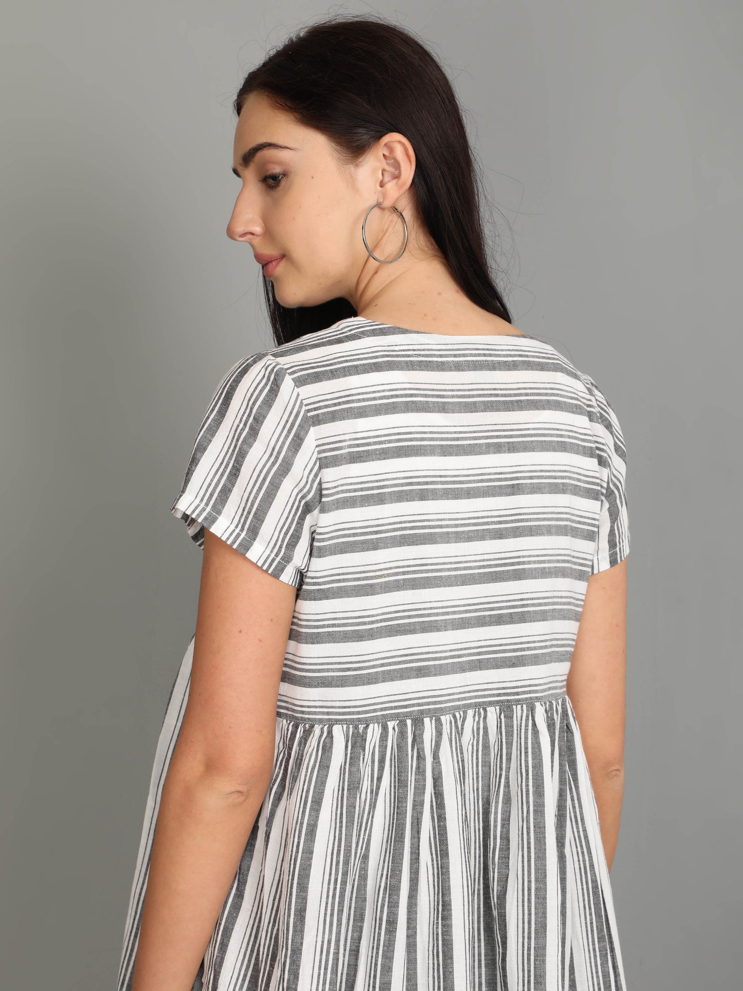 Womens Cotton Midi Dress